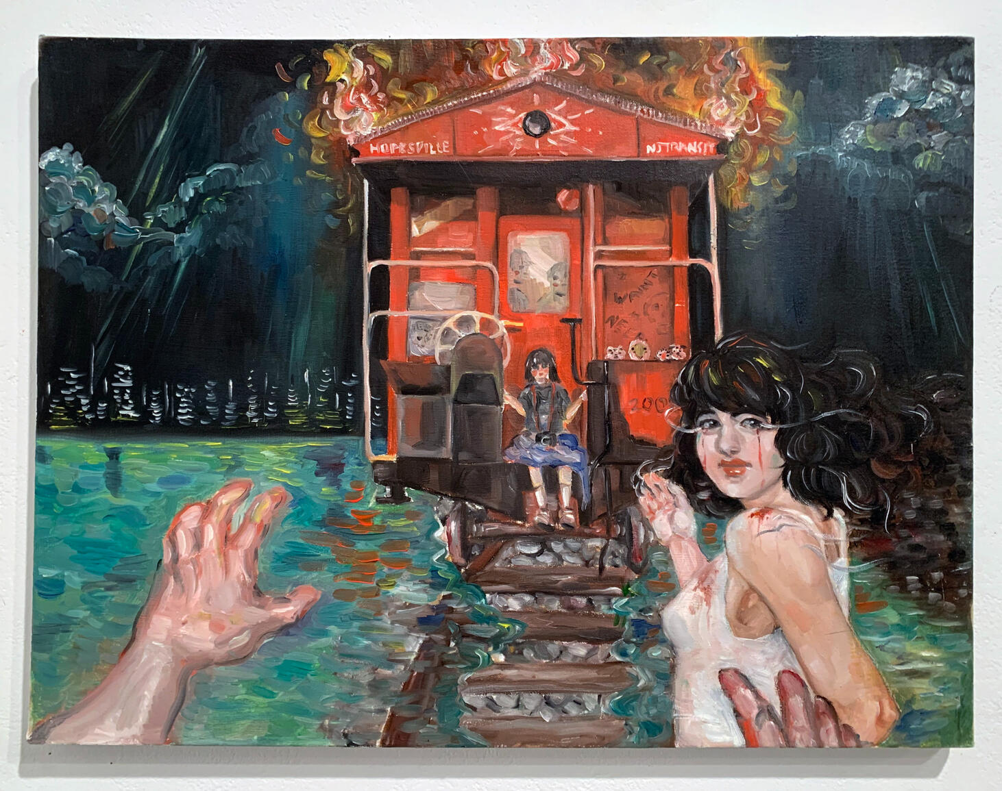 Don’t leave me behind, Nov 5, 2019. Oil on Canvas. 18 in x 24 in