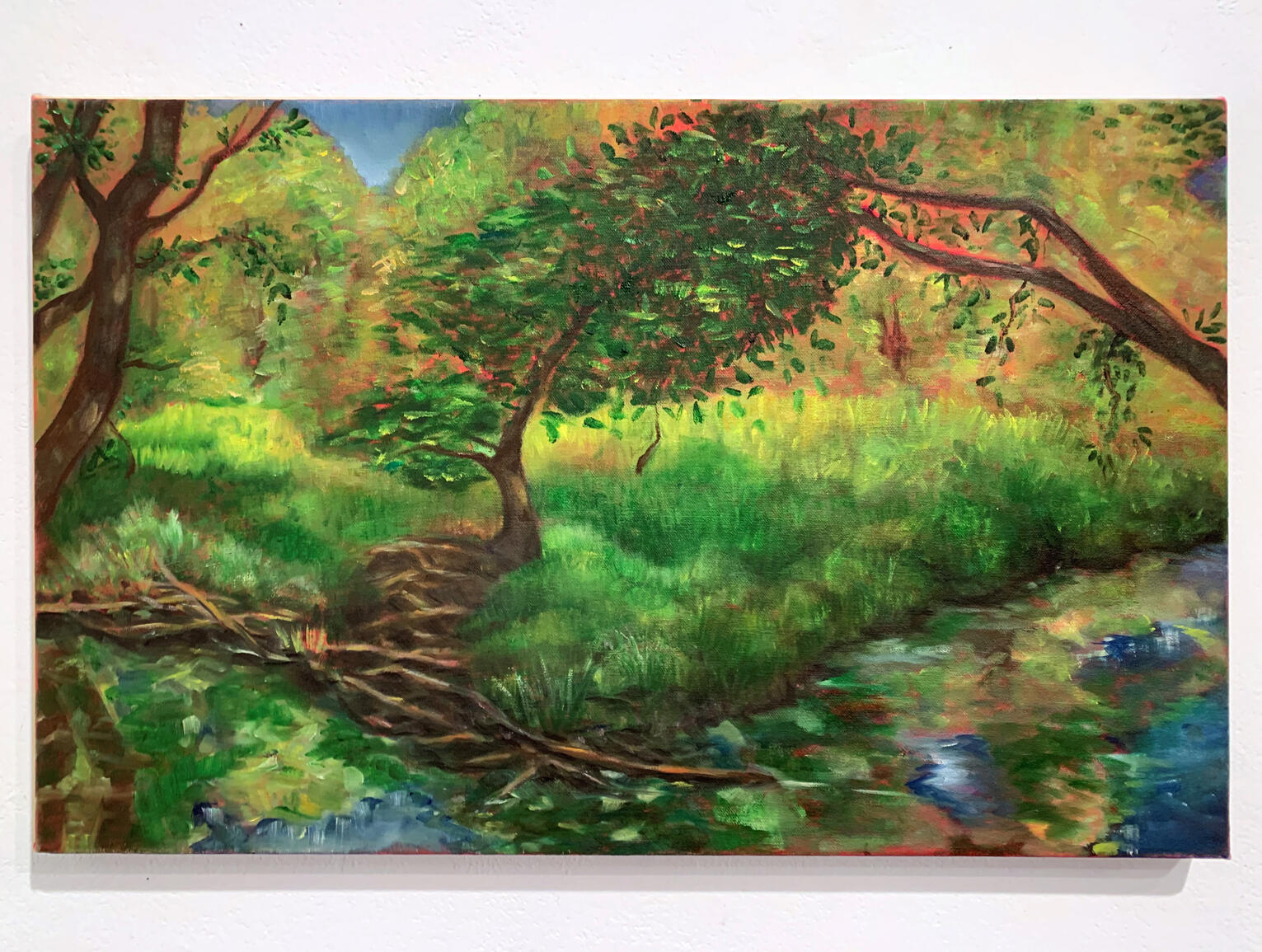 Observational Landscape Painting, 2019. Oil on Canvas. 14 in x 22 in